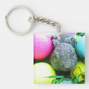 Porte-clefs Oeufs de Pâques, Lapin, Ballons de golf