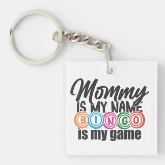 Porte-clefs Œuvre d'art de mots de Bingo Maman drôle