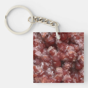 Porte-clefs Œuvre d'art minérale unique de grenat andradite et