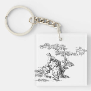Porte-clefs OEuvre d'art rural antique