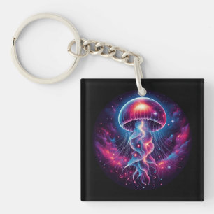 Porte-clefs Oeuvre de méduse cosmique Galaxie