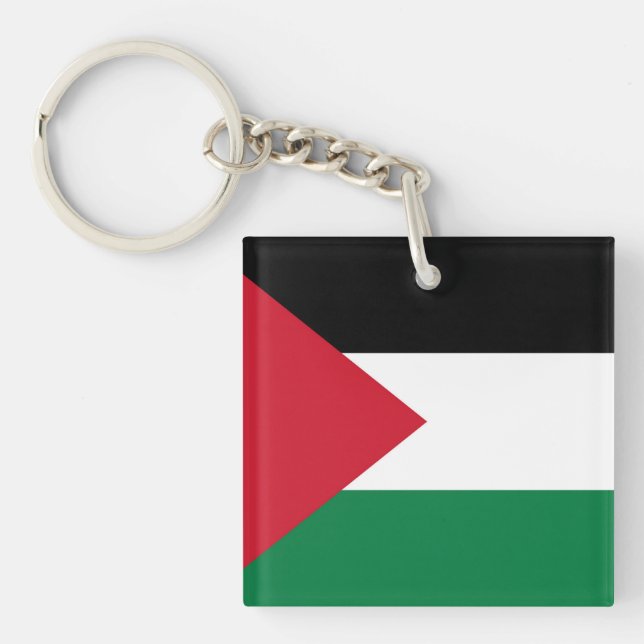 Porte-clefs officiellement le drapeau de l'État de Palestine (Devant)