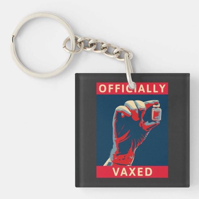 Porte-clefs Officiellement Vaxed (Devant)