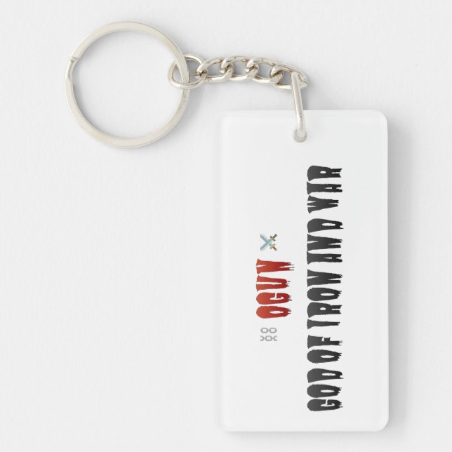 Porte-clefs Ogun Dieu du Fer et de la Guerre (Devant)