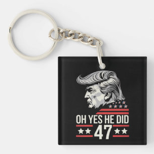 Porte-clefs Oh Oui Il L'a Fait 47 Trump 2024