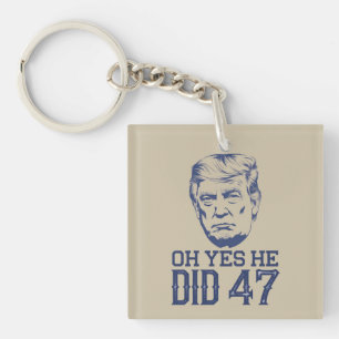 Porte-clefs Oh Oui Il L'a Fait 47 Trump 2024 