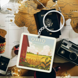 Porte-clefs Ohio vintage