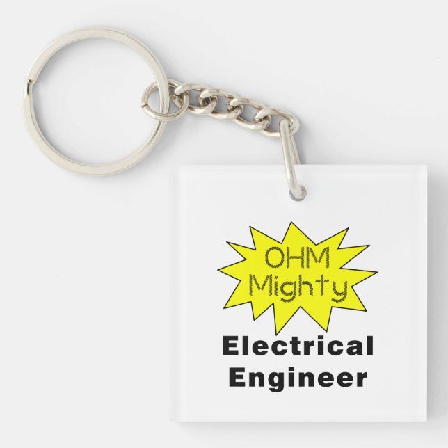 Porte-clefs Ohm Mighty Electrical Engineer (Devant)