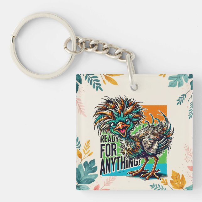 Porte-clefs Oiseau Audacieux (Devant)