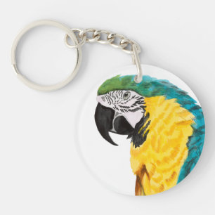 Porte-clefs Oiseau de perroquet tropical