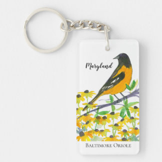 Porte-clefs Oiseau d'État de Baltimore Oriole dans le Maryland