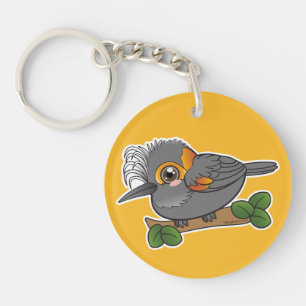 Porte-clefs Oiseau forestier d'Akohekohe Hawaii