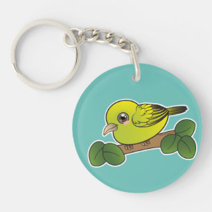 Porte-clefs Oiseau forestier d'Anianiau Hawaii