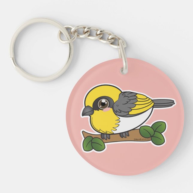Porte-clefs Oiseau forestier de Palila Hawaii (Devant)