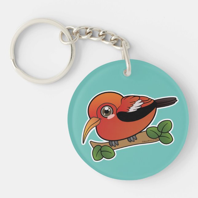 Porte-clefs Oiseau forestier Iiwi Hawaii (Devant)
