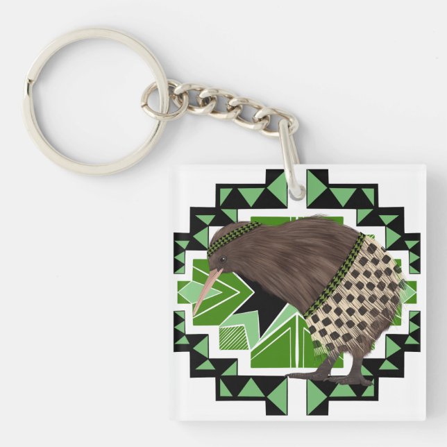 Porte-clefs Oiseau national traditionnel néo-zélandais - Oisea (Devant)