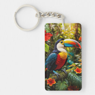 Porte-clefs Oiseau Toucan coloré