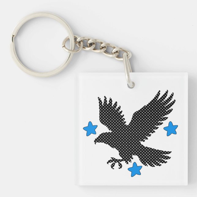 Porte-clefs oiseau volant (Devant)