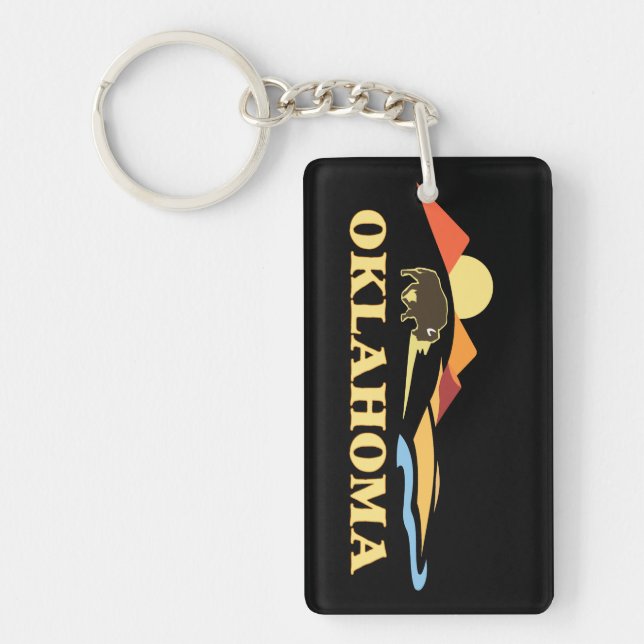 Porte-clefs Oklahoma États-Unis d'Amérique (Devant)