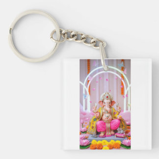 Porte-clefs ✨ Om Ganesh – Symbole divin de sagesse et de prosp