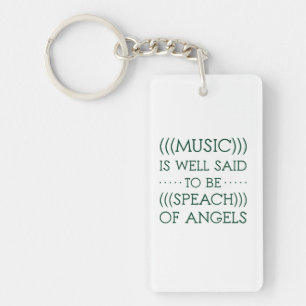 Porte-clefs On Dit Que La Musique Est D'Angles