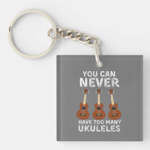 Porte-clefs On ne peut jamais avoir trop d'ukuleles