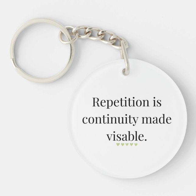 Porte-clefs On Ritual and the Shape of Memory (Devant)