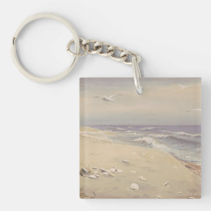 Porte-clefs On the Beach (1879) - Art côtier Vintage