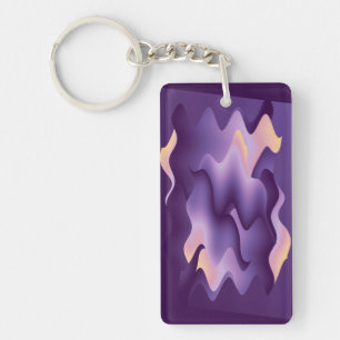 Porte-clefs Ondes violettes