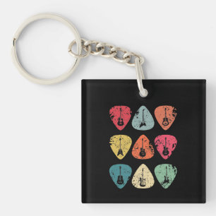 Porte-clefs Onglet de guitare Retro Vintage pour Guitaristes B