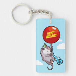 Porte-clefs Opossum Capricieux Joyeux Anniversaire ! Ballon Fl