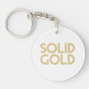 PORTE-CLEFS OR SOLIDE