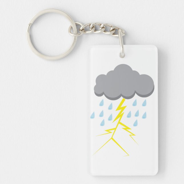 Porte-clefs Orage et foudre (Devant)