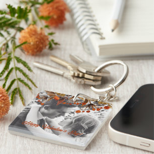 Porte-clefs Orange Brown Folithe Valentine Ajouter Votre Propr