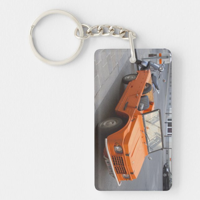 Porte-clefs Orange Citroën Mehari (Devant)
