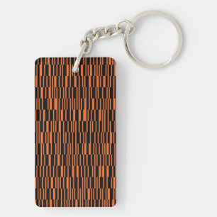 Porte-clefs Orange, cool, tendance, art graphique géométrique 