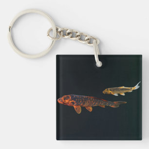 Porte-clefs Orange Koi and Gold Koi