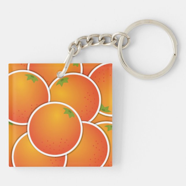 Porte-clefs Oranges funky (Dos)