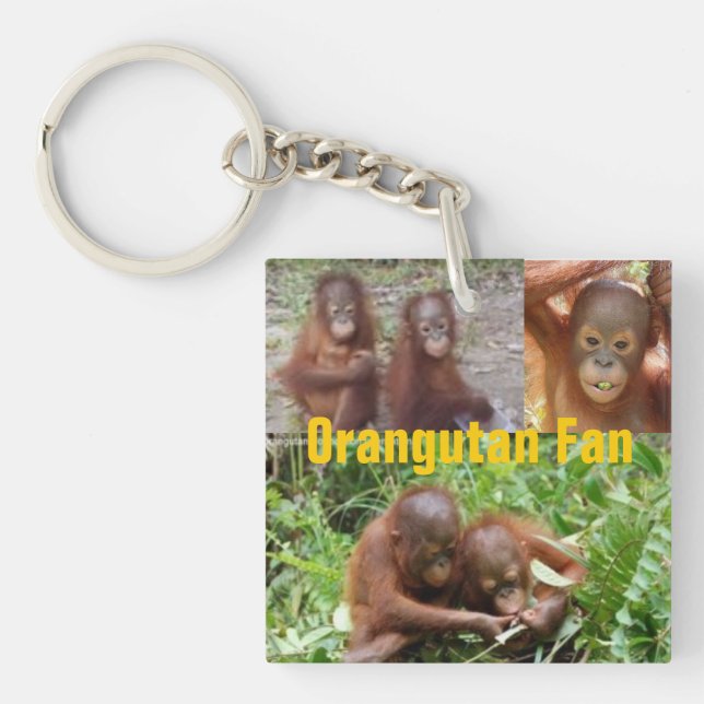 Porte-clefs Orangs-outans de bébé au Bornéo (Devant)