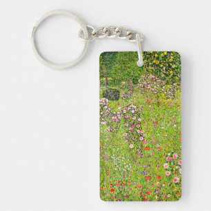 Porte-clefs Orchard Gustav Klimt avec Rose