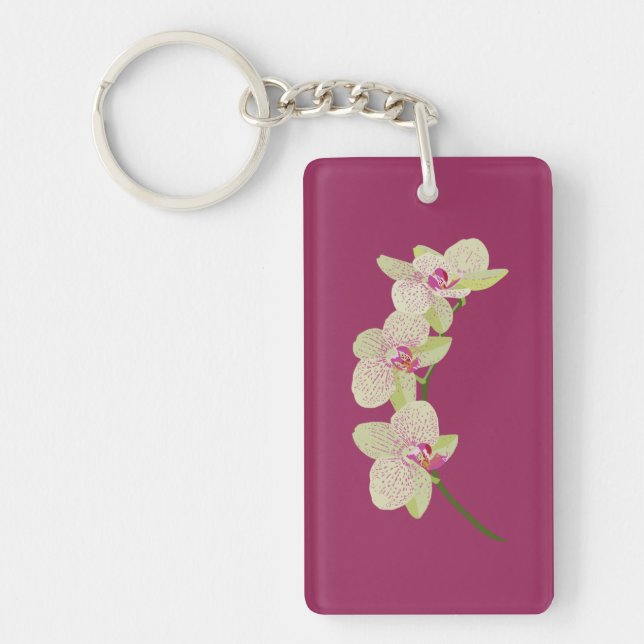 Porte-clefs Orchidée (Devant)