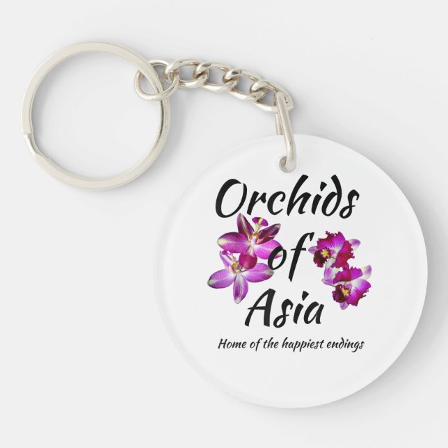 Porte-clefs Orchidées d'Asie (Devant)