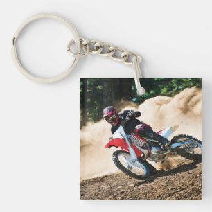 Porte-clefs oreiller de jet de coureur de motocross