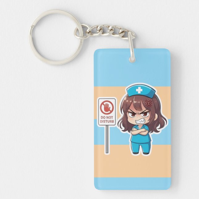 Porte-clefs Original Chibi Nurse 2.0 - Focus Mode (Devant)