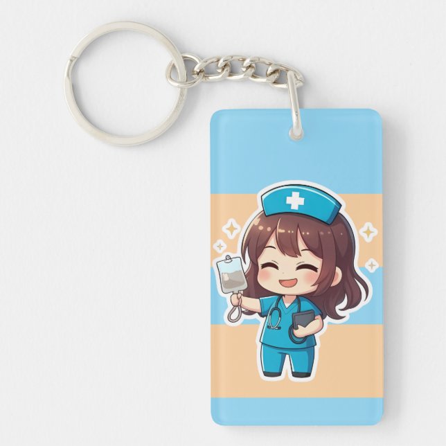 Porte-clefs Original Chibi Nurse 2.0 - Healing Energy (Devant)