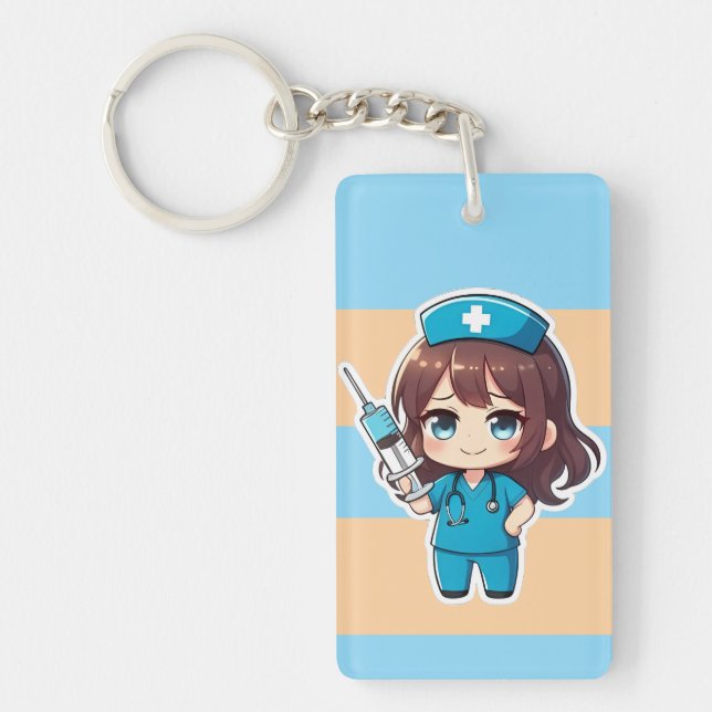 Porte-clefs Original Chibi Nurse 2.0 - Precision Care (Devant)
