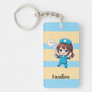 Porte-clefs Original Chibi Nurse 3.0 - Vacances