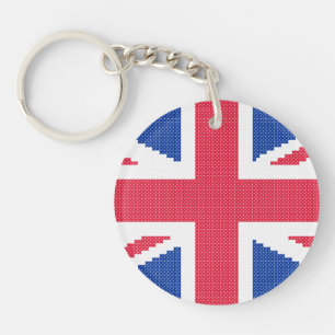 Porte-clefs Original cross-stitch design Union Jack