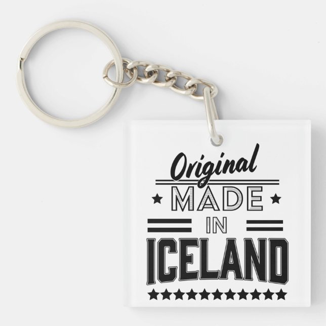 Porte-clefs Original fabriqué en Islande (Devant)