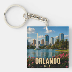 Porte-clefs Orlando Floride États-Unis Parcs à Thème Voyage Ce